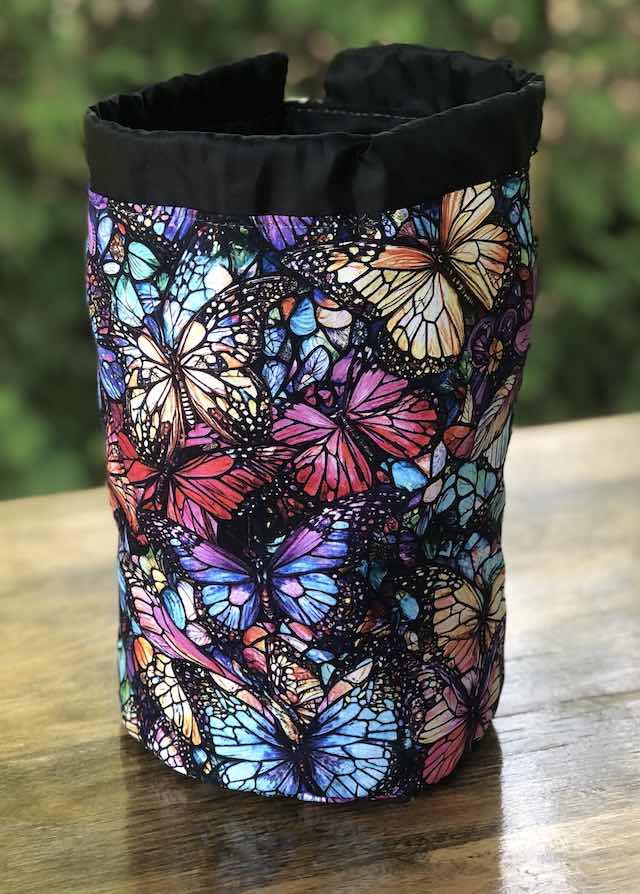 Whispering Wings SueBee Round Drawstring Bag