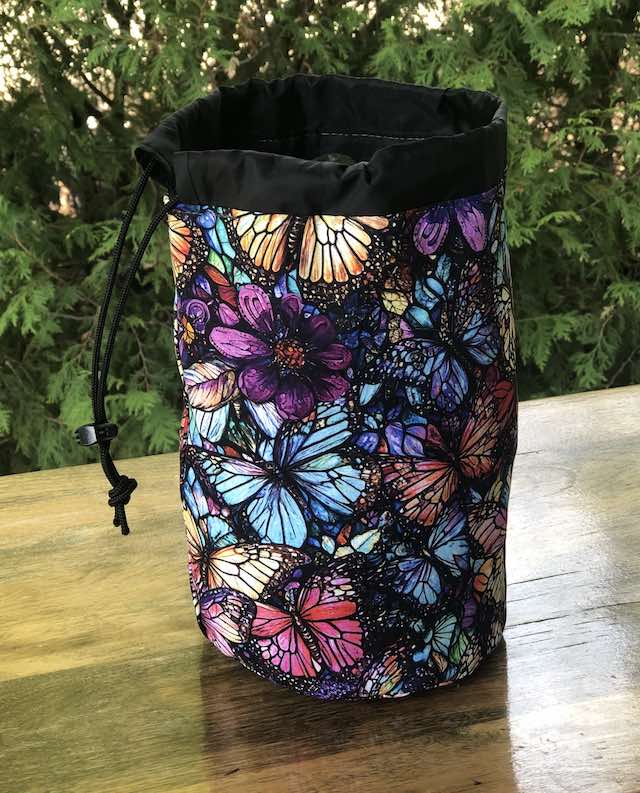 Whispering Wings SueBee Round Drawstring Bag