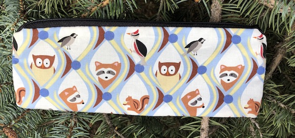 Wildlife Windows pen and pencil case, crochet hook pouch, The Scribe - CLEARANCE