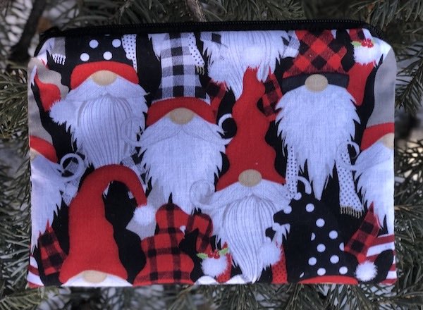 Winter Gnomes Goldie zippered bag