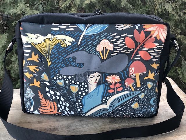 Witch Study Medium Honeysuckle Zippered Tote