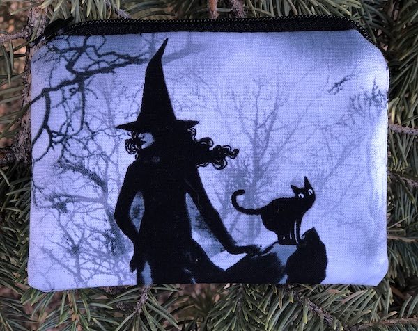 Witches Gathering with Cats coin purse, The Raven