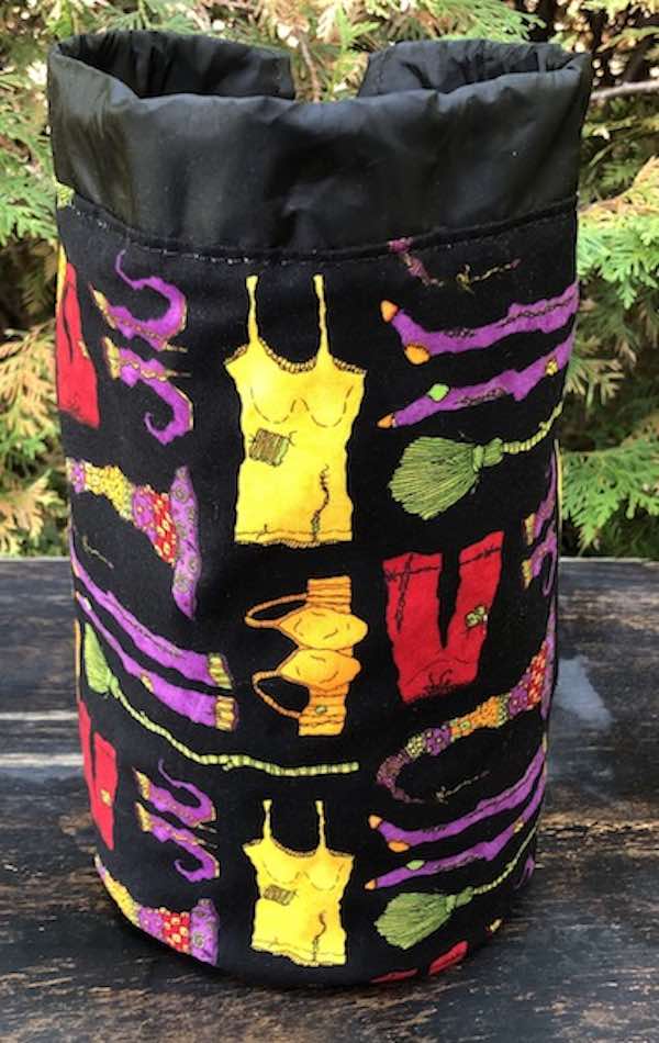 Witches Undies SueBee Round Drawstring Bag