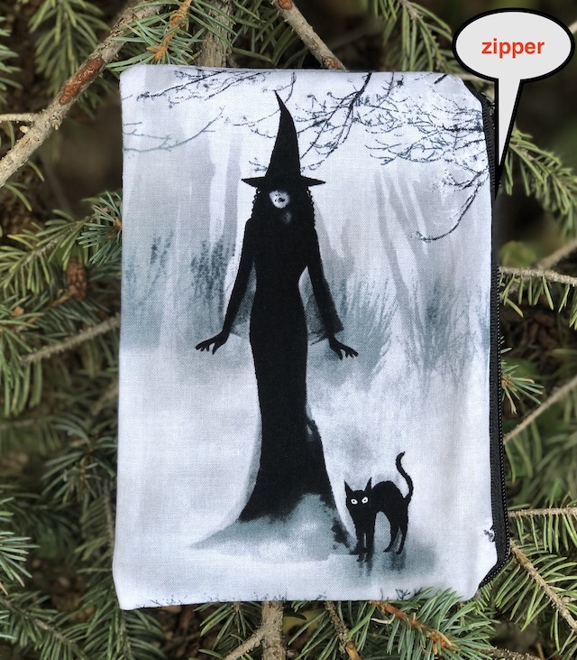 Witches Gathering Goldie zippered bag