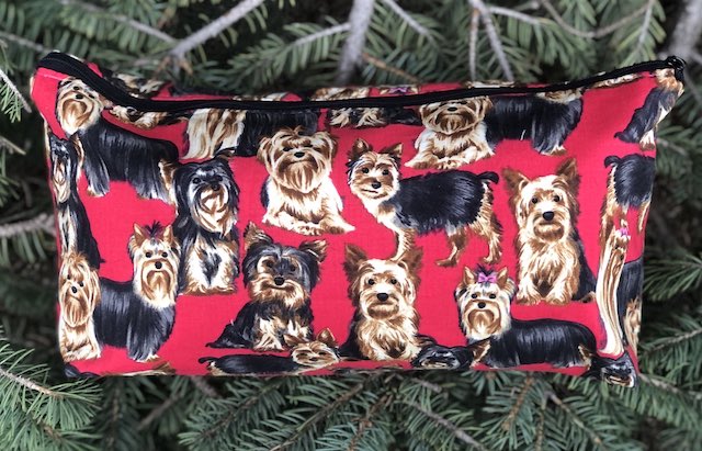 Yorkies Large Zini Flat Bottom Bag