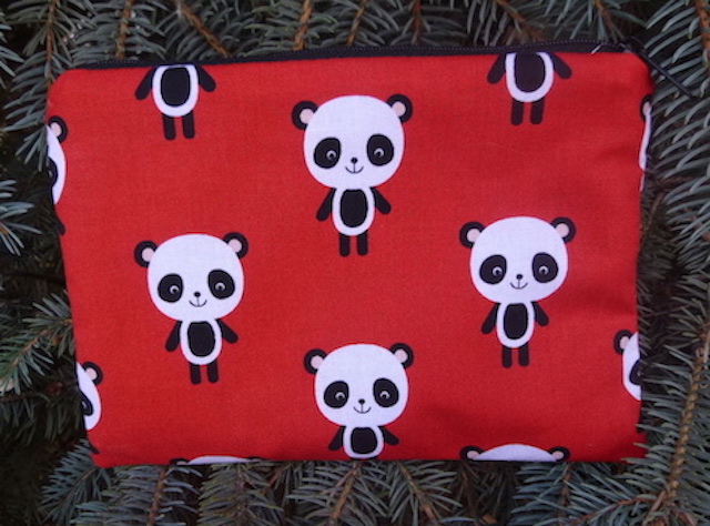 Adorable Pandas zippered bag, The Scooter