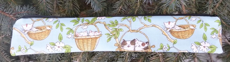Basket Kitties, low profile case to carry a reusable straw, The Skinny Strawz