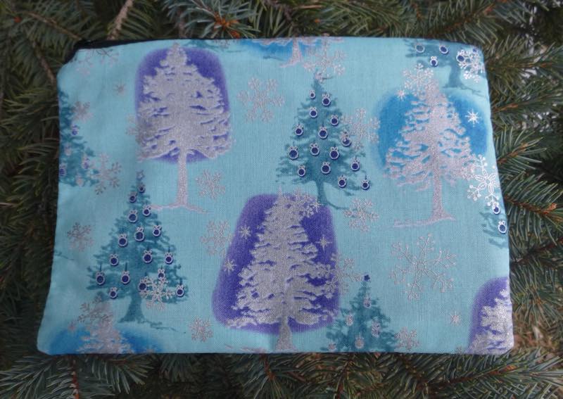 Blue Trees zippered bag, The Scooter