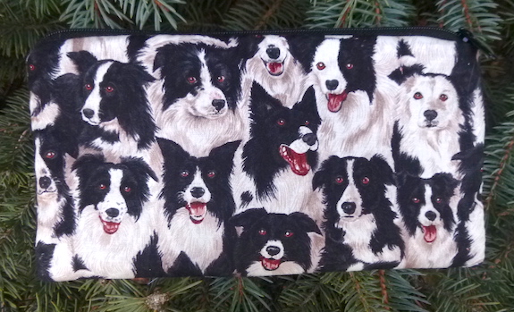 Border Collie Deep Scribe pen and pencil case