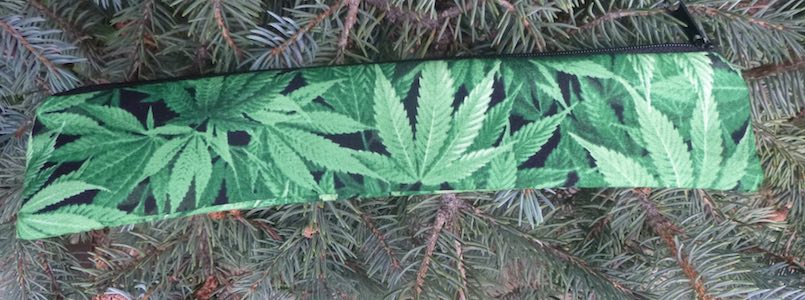 Cannabis low profile case to carry a reusable straw, The Skinny Strawz