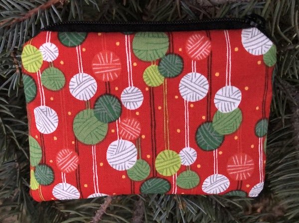 Christmas Knitting Coin Purse, The Raven