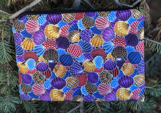 Colorful Shells zippered bag, The Scooter