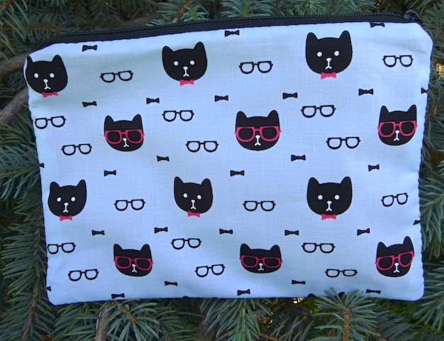 Dapper Cats zippered bag, The Scooter