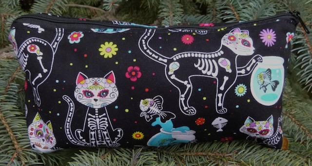 Day of the Dead Cats flat bottom bag, The Zini