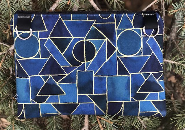 Ebb and Flow Geo Morning Glory convertible clutch wristlet or shoulder bag