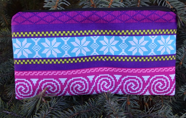 Fair Isle Knitting Deep Scribe pen and pencil case