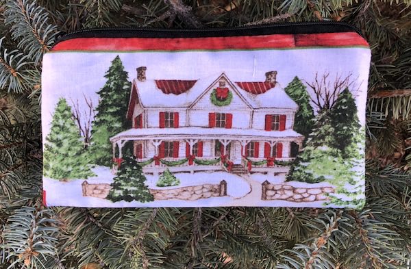 Farm Christmas Stripe Deep Scribe pen and pencil case