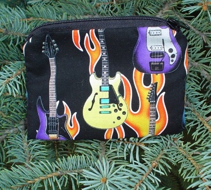 Flaming guitars Coin Purse, The Raven