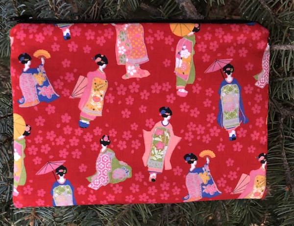 Geisha zippered bag, The Scooter - pick your color