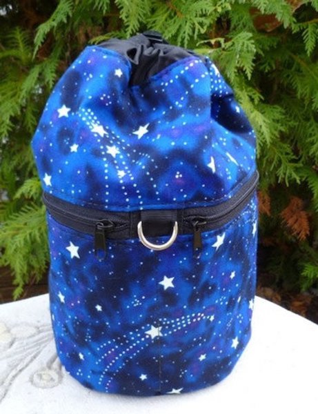 Glow in the dark stars Kipster Knitting Project Bag