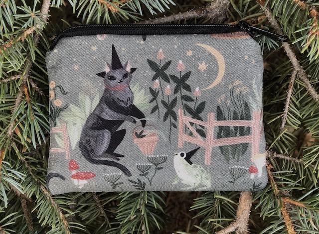 Goblincore coin purse, The Raven