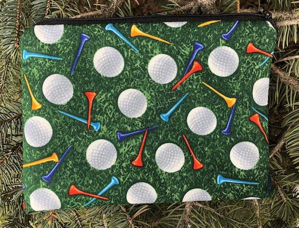 Golf Balls and Tees zippered bag, The Scooter