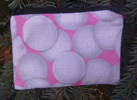 Golf Balls on Pink Coin Purse, The Raven
