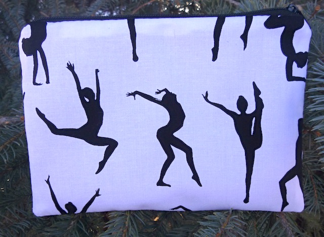 Gymnastics zippered bag, The Scooter. Pick White or Pink