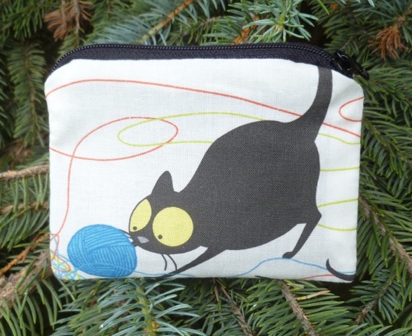 Happy Kitty Raven Coin Purse, The Raven