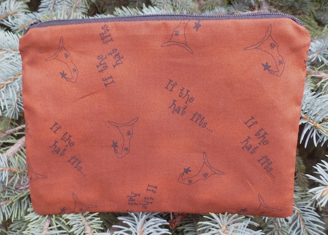 If the Hat Fits zippered bag, The Scooter, Pick your Color