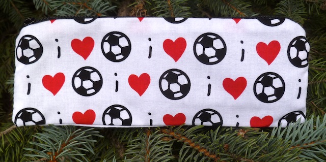 I love Soccer pen and pencil case, The Scribe