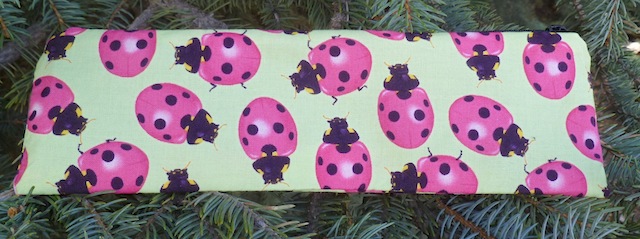 Ladybugs zippered pouch for chopsticks, knitting needles or crochet hooks, The Sleek