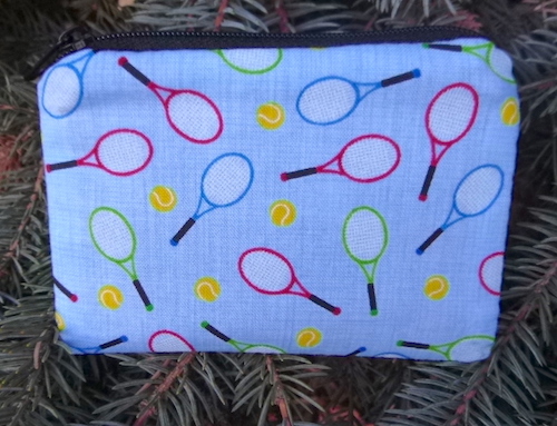 Mini Tennis Racquets and Balls Coin Purse, The Raven