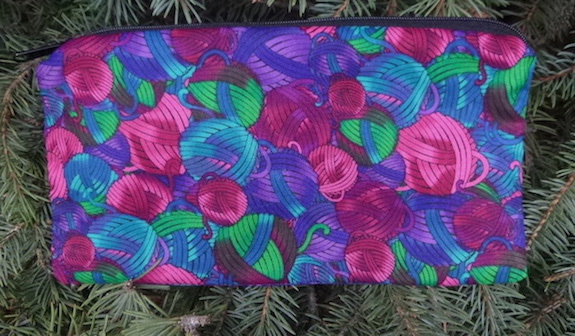 Multi-colored Yarn Deep Scribe pen and pencil case