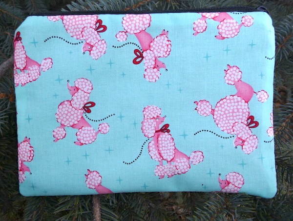 Pink Poodles zippered bag, The Scooter