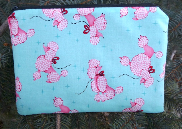Pink Poodles zippered bag, The Scooter