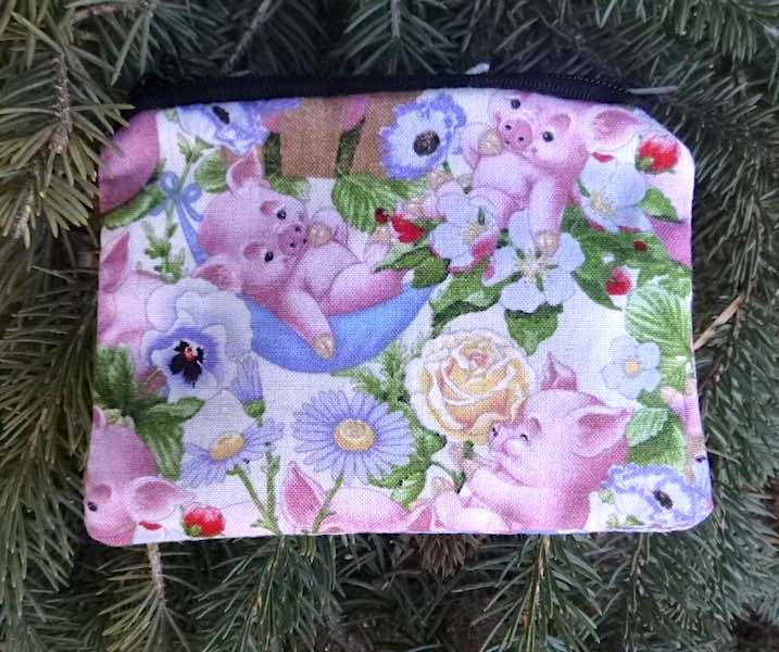 Playful Piglets coin purse, The Raven