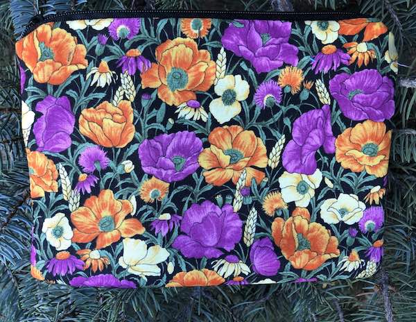 Prairie Flowers zippered bag, The Scooter