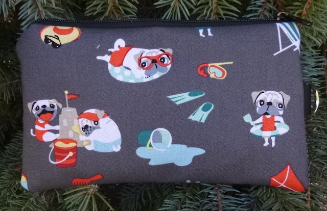 Pugs Day Off Mini Wallet Purse Organizer, The Sweet Pea