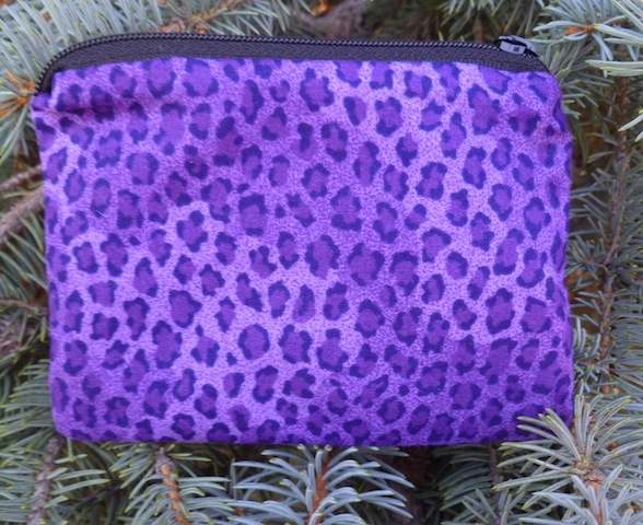 Purple Leopard Spots Coin Purse, The Raven