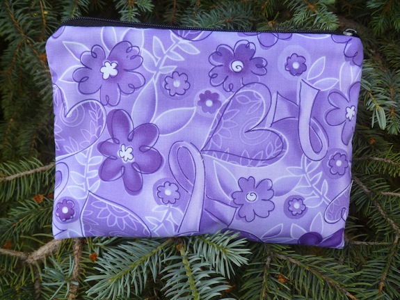 Purple ribbons Zippered Bag, The Scooter