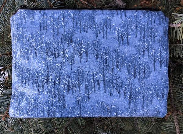 Silvery Trees zippered bag, The Scooter