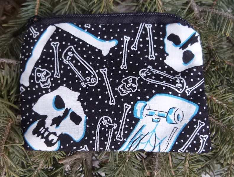 Skateboards and Skulls Coin Purse, The Raven