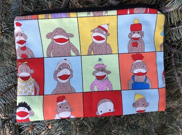 Sock Monkey Class Pictures zippered bag, The Scooter