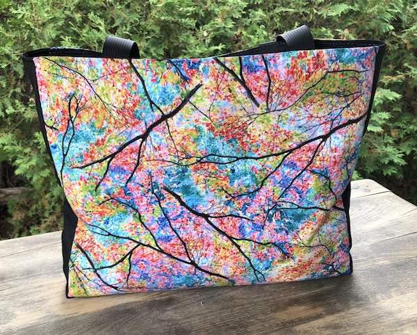 Spring Trees Medium Fleur Tote, wide