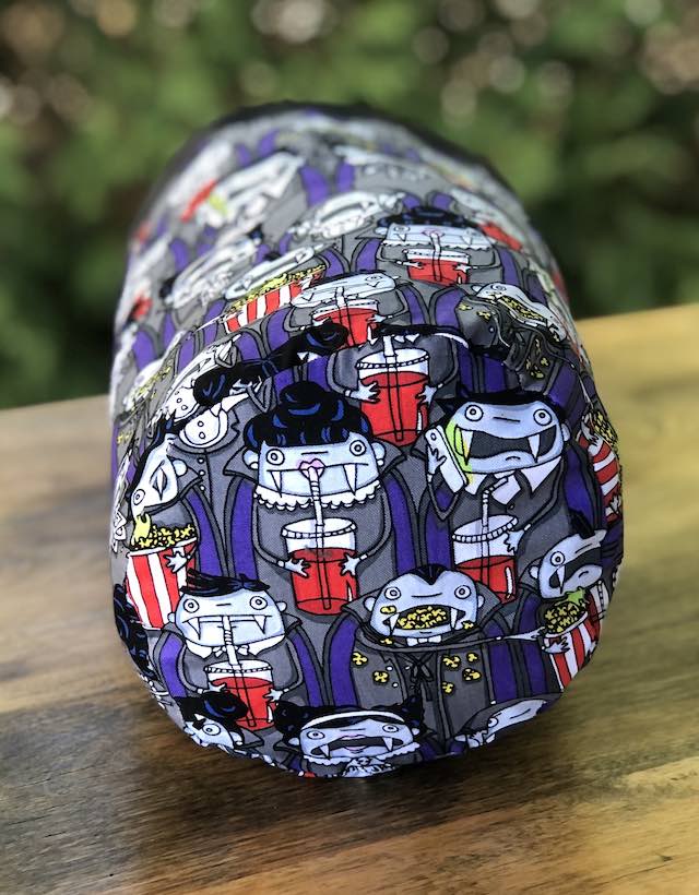 Vampires at the Movies SueBee Round Drawstring Bag