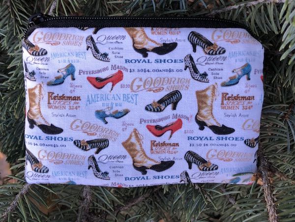 Vintage Shoes Coin Purse, The Raven