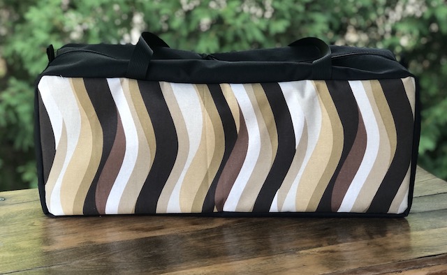 Wavy Stripes Mahjongg Storage Set The Zippered Tote-ster and Large Zini