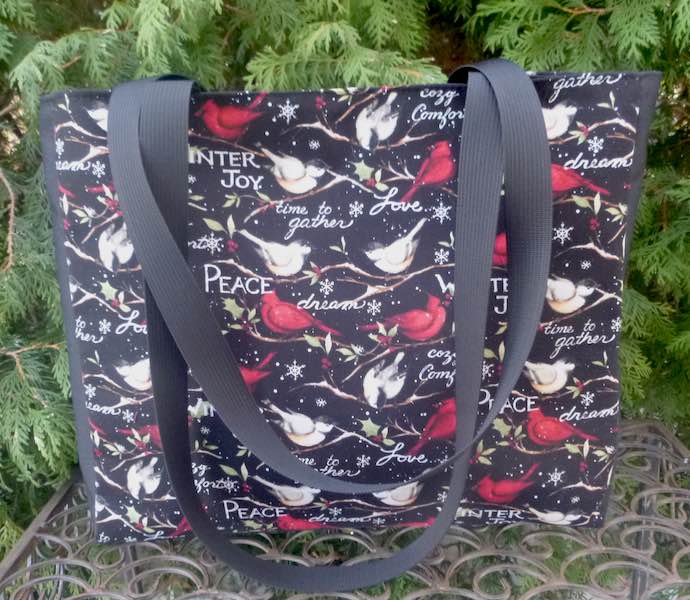 Winter Joy Medium Fleur Tote, wide