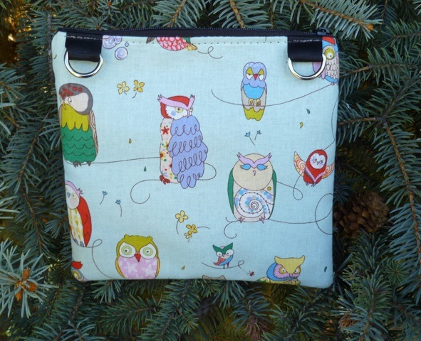Wise owls convertible clutch, wristlet or shoulder bag, The Squirrel-CLEARANCE